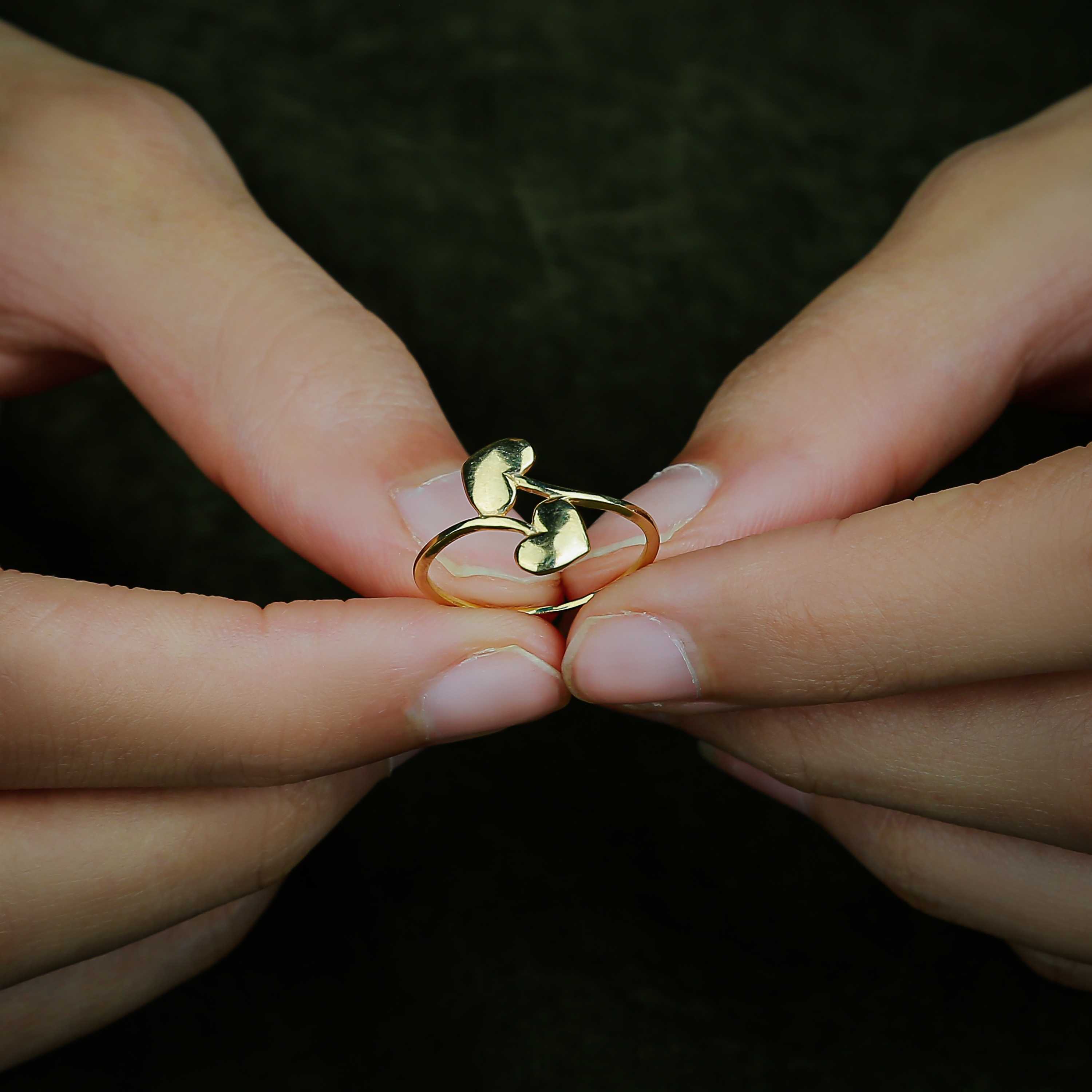18 karat gold ring, Turkish made - (H-1200)